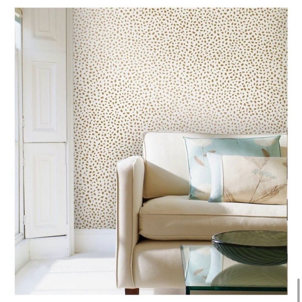 Opal House Gold and White Stick and Peel Wallpaper Roll - Picture 2 of 6